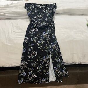 AFRM Black Floral Dress